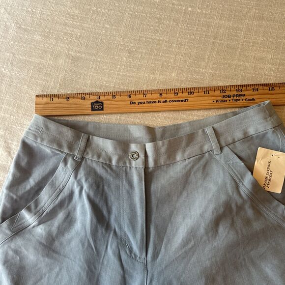 Tommy Bahama Silk Ripstop Cruiser Pant Blue Lagoon Women’s Size 10 NWT - FLAW - Picture 5 of 13